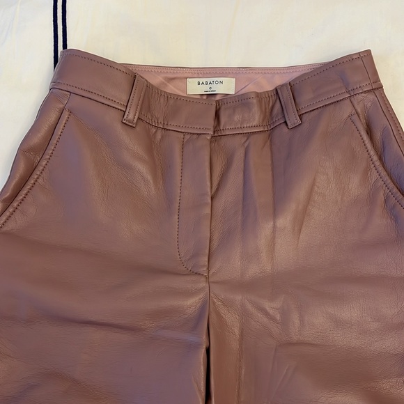 Three faux leather Aritzia pants- size 0 ! - Picture 2 of 5